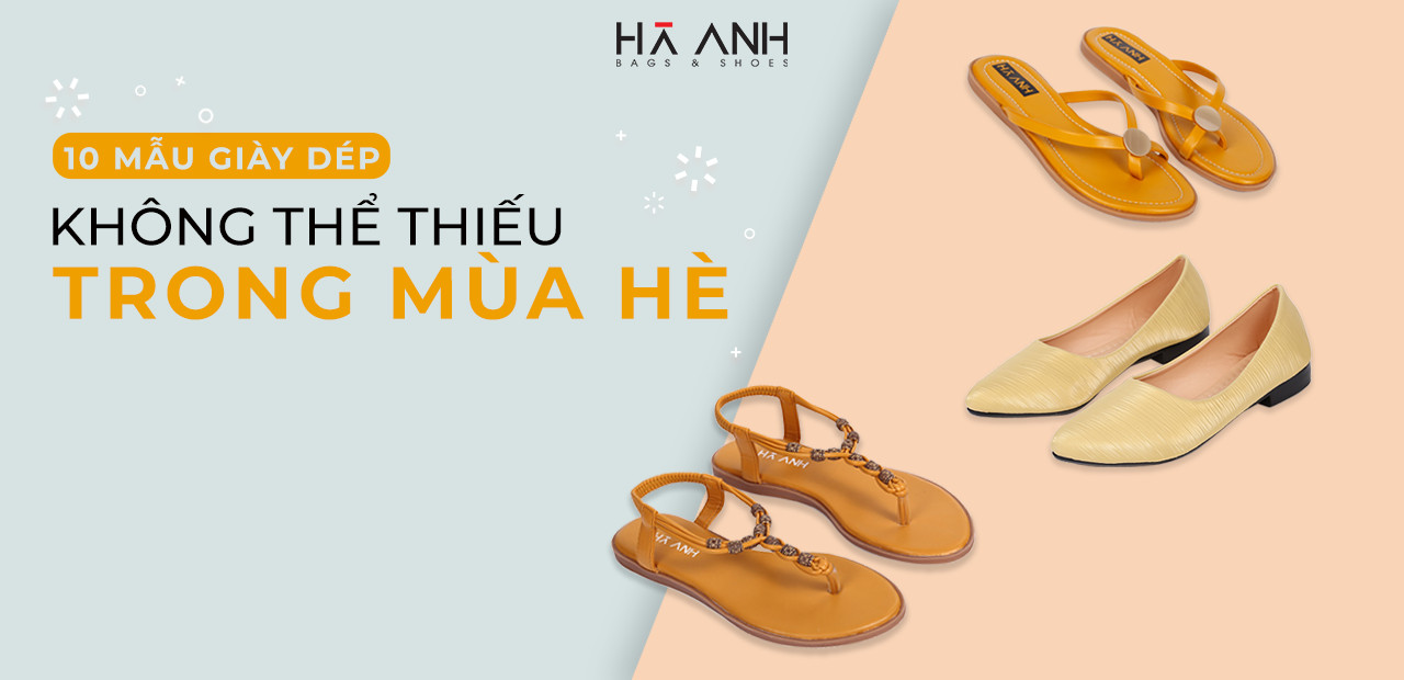 10 MẪU GIÀY DÉP KHÔNG THỂ THIẾU TRONG MÙA HÈ