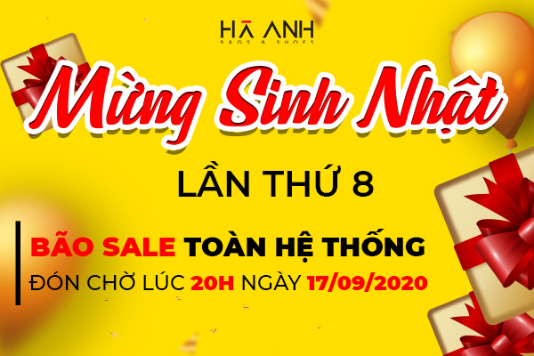 HÓNG BÃO SALE SINH NHẬT HÀ ANH LẦN THỨ 8 SẮP BÙNG NỔ GIỮA THÁNG 9