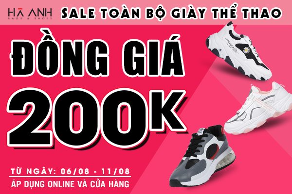 SALE TOÀN BỘ GIÀY THỂ THAO ĐỒNG GIÁ 200K