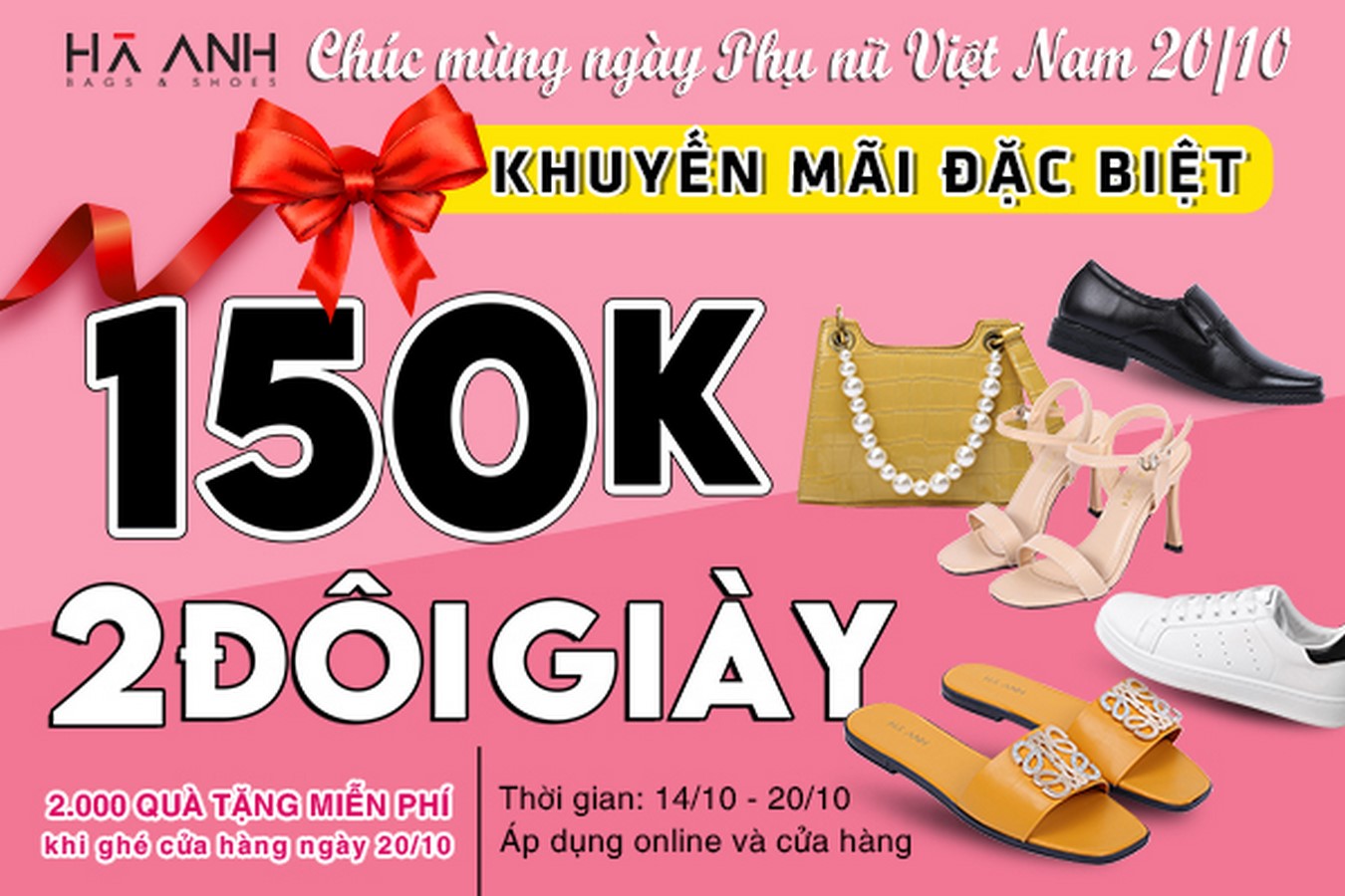CHÀO MỪNG NGÀY PHỤ NỮ VIỆT NAM 20-10 - ĐỒNG GIÁ 150K 2 ĐÔI
