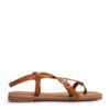 Sandal bệt nữ quai cài kiểu chéo xỏ ngón XP-9 Bò