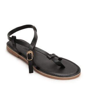 Sandal bệt nữ quai cài kiểu chéo xỏ ngón XP-9 Đen