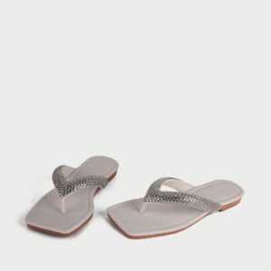 Dép Xoàn Đế Thấp Đ-03 Trắng