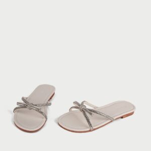 Dép Xoàn Đế Thấp Đ-06 Trắng