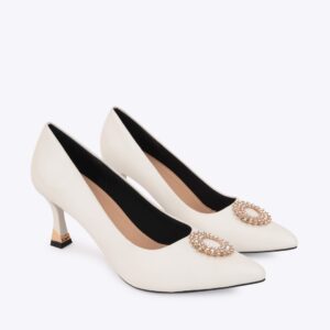 Giầy Cao Gót Nữ CG-2 Trắng