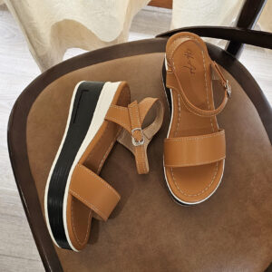 Sandal Đế Xuồng QV-19 Bò