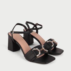 Sandal Cao Gót Nữ H-001 Đen