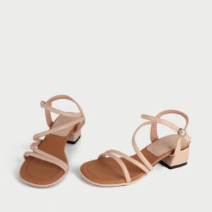 Sandal Cao Gót Nữ HA.58 Kem