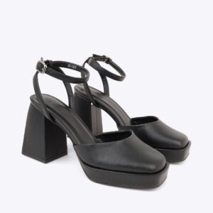 Sandal cao gót nữ đế đúp kiểu bít mũi NH-5 đen Sandal cao gót nữ đế đúp kiểu bít mũi NH-5 đen