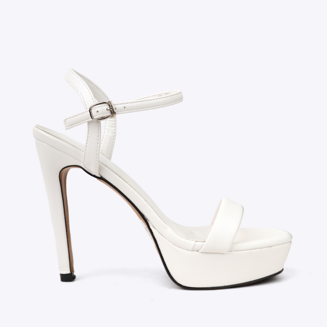 Sandal cao gót nữ đế đúp phối quai mảnh NH-8 trắng Sandal cao gót nữ đế đúp phối quai mảnh NH-8 trắng