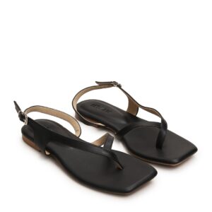 Sandal bệt mũi vuông dây kẹp XP-3 Đen