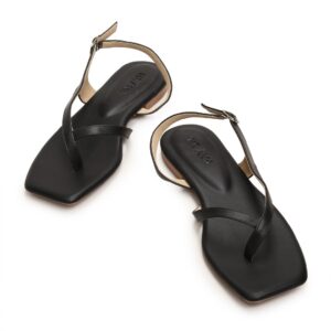 Sandal bệt mũi vuông dây kẹp XP-3 Đen