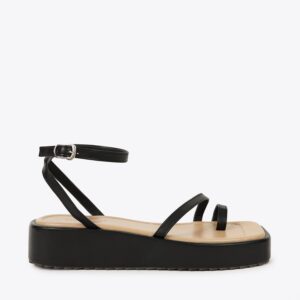 Sandal đế xuồng nữ xỏ ngón dây mảnh HG-25 đen