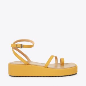 Sandal đế xuồng nữ xỏ ngón dây mảnh HG-25 vàng