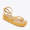 Sandal đế xuồng nữ xỏ ngón dây mảnh HG-25 vàng