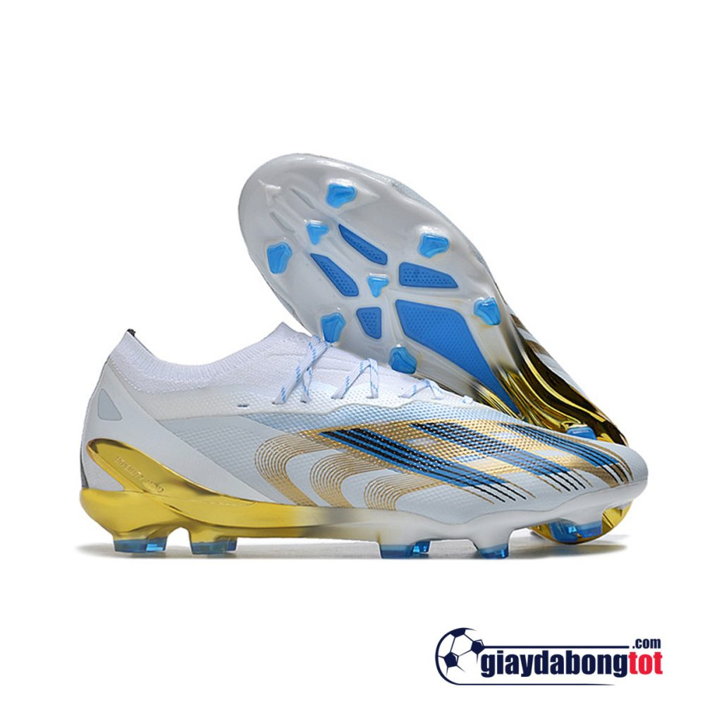 Adidas X Crazyfast .1 FG trắng xanh vàng, mẫu giày đá bóng đinh FG giá rẻ