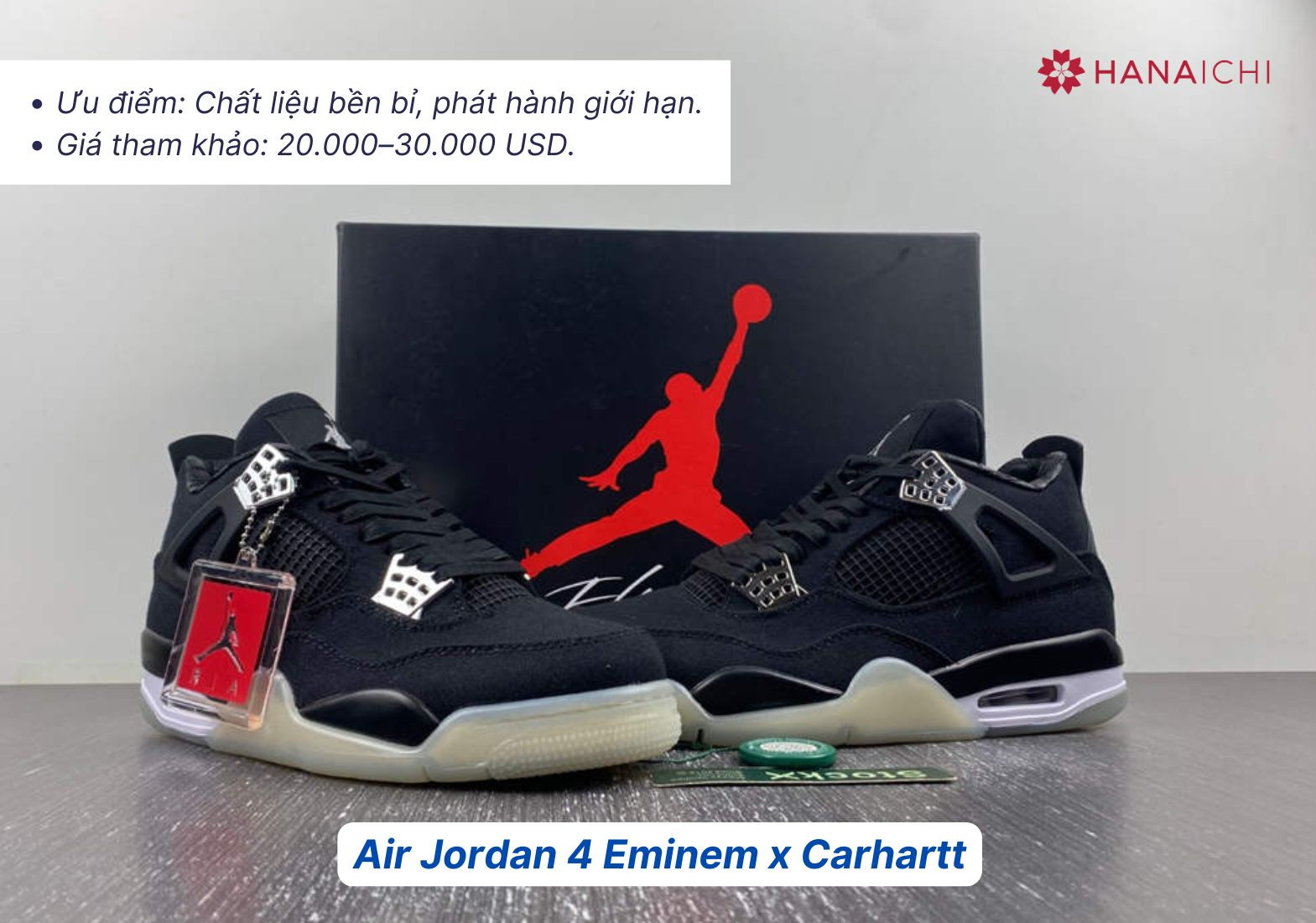 Air Jordan 4 Eminem x Carhartt, một trong những đôi giày bóng rổ đắt giá