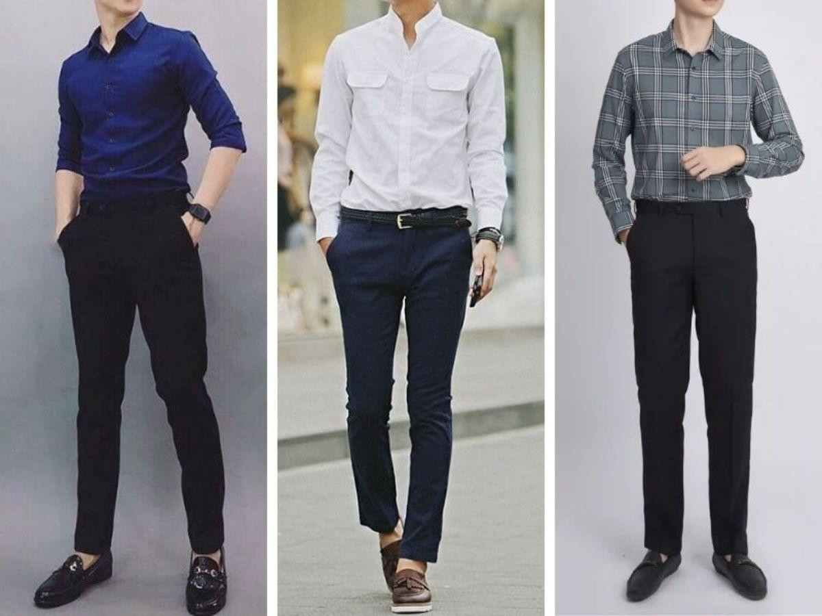 Áo sơ mi là mảnh ghép không thể thiếu khi diện giày tây nam Hà Nội