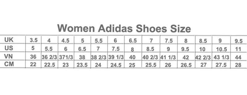 Bảng quy đổi size giày Adidas dành cho nữ giới