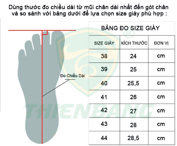 Bảng quy đổi size giày bảo hộ chi tiết theo từng hệ thống quốc tế