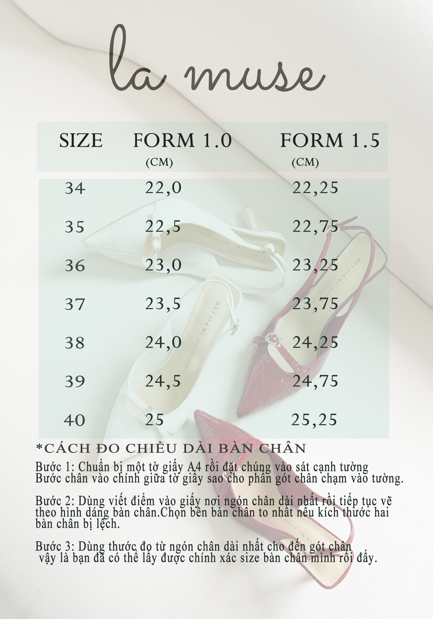 Bảng quy đổi size giày form 1.5 là gì và các size giày chuẩn, hỗ trợ chọn đúng kích cỡ chân