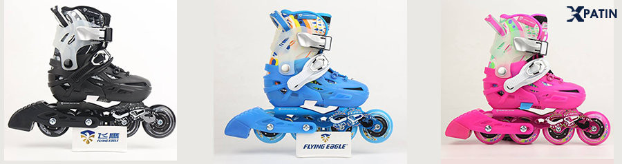 Bộ ba màu sắc của giày Patin Flying Eagle S6S cho trẻ em