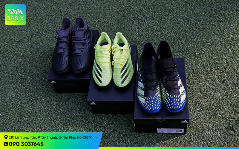 Bộ sưu tập giày đá bóng và phụ kiện tại Triệu Sport với ưu đãi hấp dẫn cho người chơi.