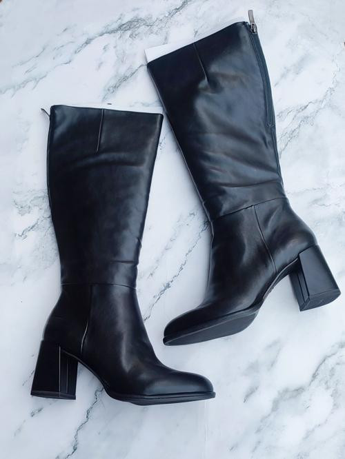 Boot cao cổ da thật Tamaris thời thượng cho giày nữ size 40