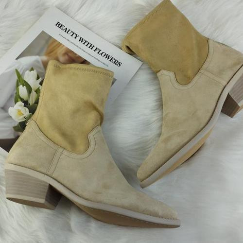 Boot da lộn DKNY, giày nữ big size xuất khẩu phong cách cá tính