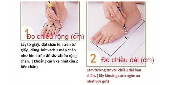 cac buoc ve khung chan de xac dinh size giay jogger