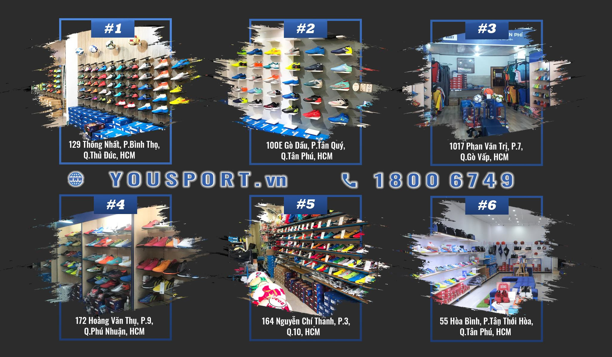 Các mẫu giày bóng đá đa dạng tại YouSport.vn
