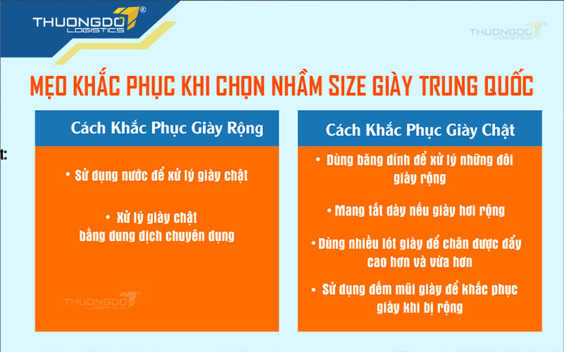 Các mẹo khắc phục hiệu quả khi chọn nhầm size giày Trung Quốc