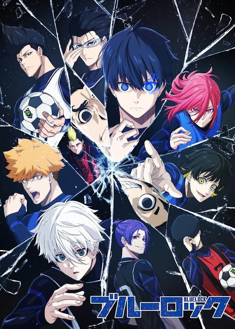 Các nhân vật chính Blue Lock với trang phục và giày đá bóng sẵn sàng thi đấu