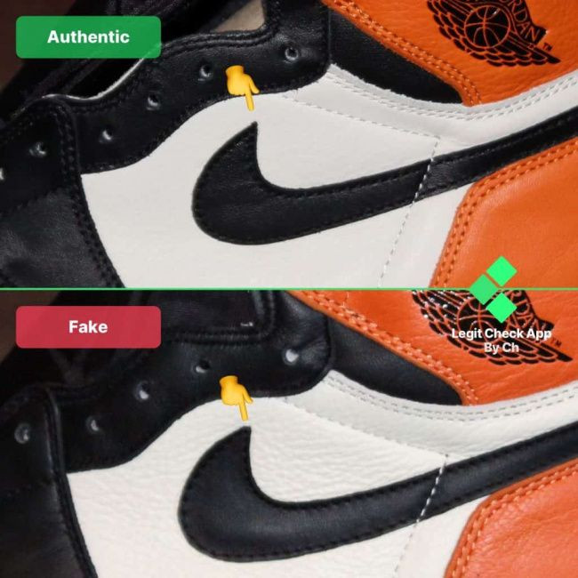 Cách check giày Jordan thật giả qua dấu Swoosh