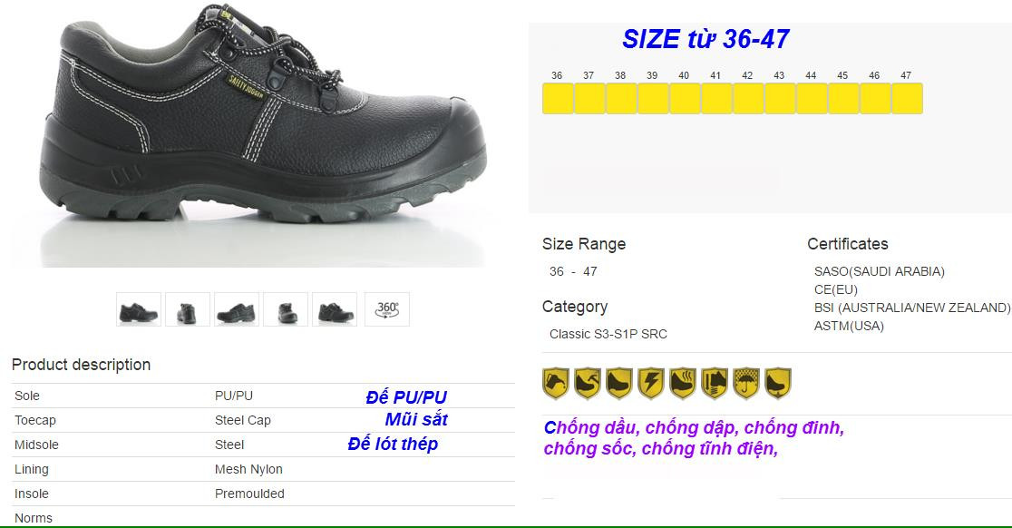 cach do chan de chon bang size giay jogger