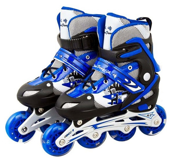 Cấu tạo chi tiết của giày patin inline giá rẻ, minh họa bánh xe và càng giày chắc chắn
