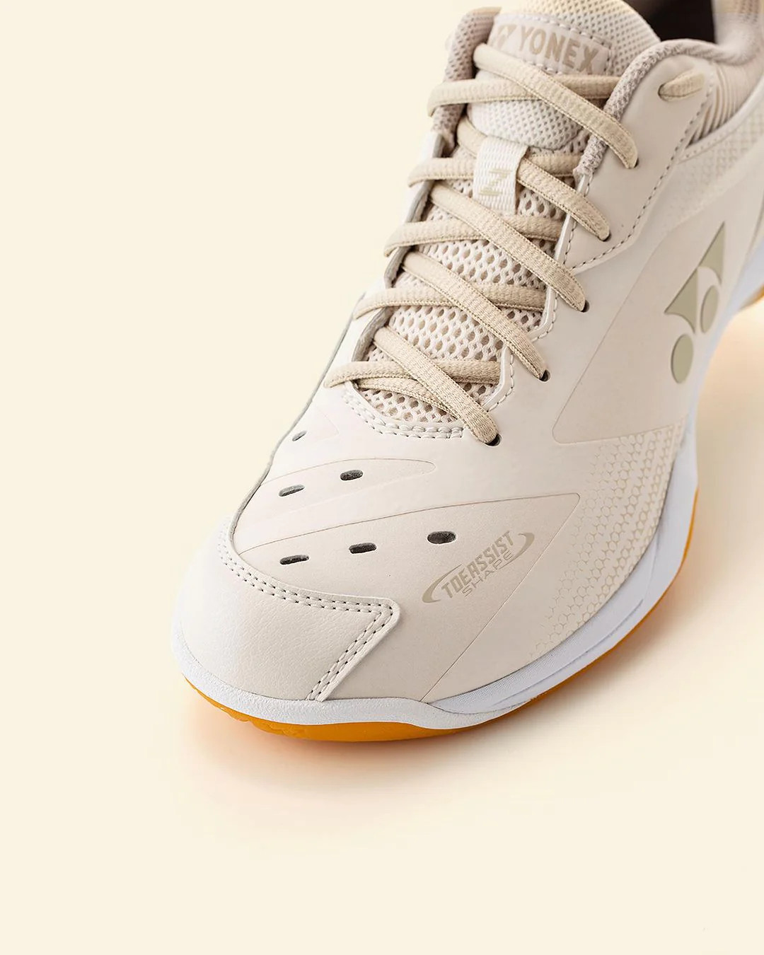Cấu trúc lưới Double Raschel Mesh tăng cường thoáng khí cho giày cầu lông Yonex 65Z3 C-90 Lady
