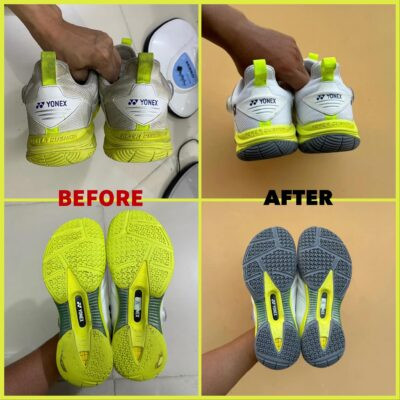 Chi tiết đế giày Yonex cầu lông đã được thay thế