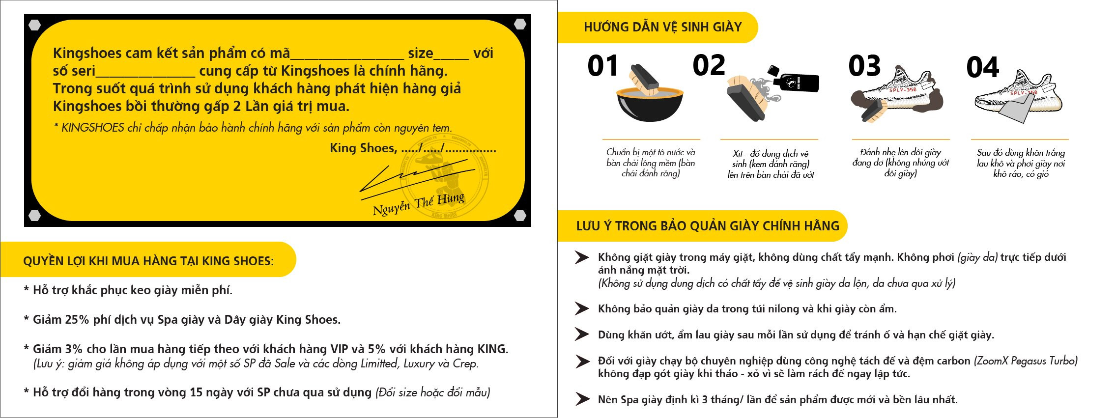 Chính sách bảo hành giày sneaker nam uy tín tại Đà Nẵng