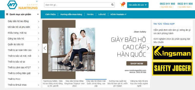 Cửa hàng bán giày bảo hộ đa dạng mẫu mã