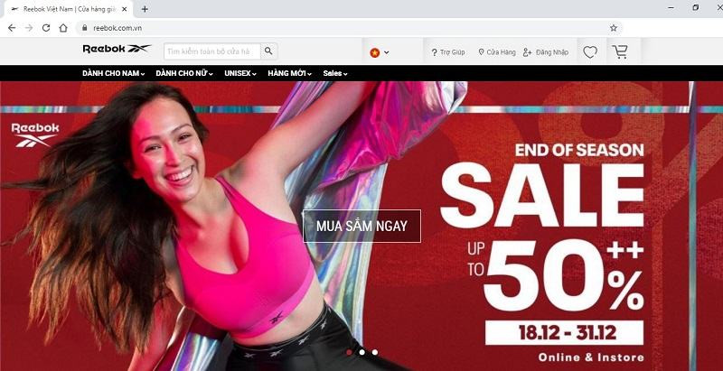 Cửa hàng Reebok chính hãng Việt Nam, đảm bảo size giày nam chuẩn