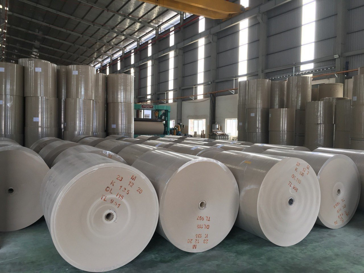 Cuộn giấy chất lượng cao từ máy xeo