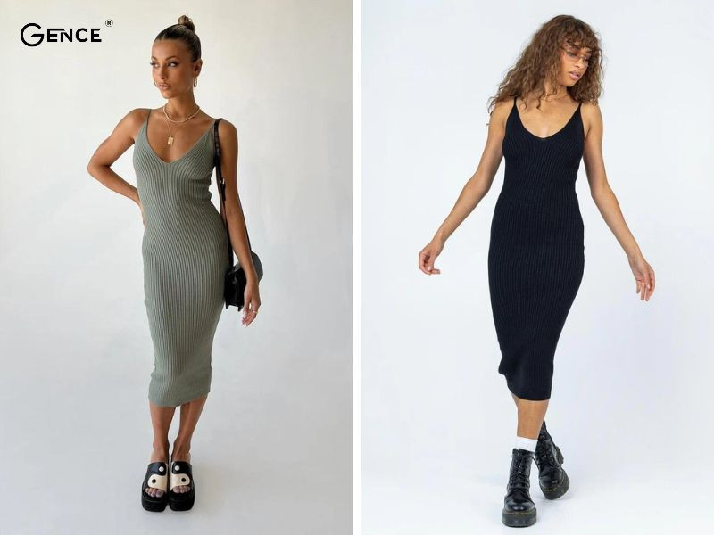 Đầm body cùng giày oxford đơn giản mà cuốn hút