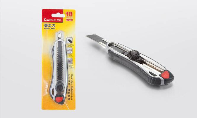 Dao rọc giấy đa năng và các ứng dụng phổ biến trong văn phòng, hỗ trợ cắt tài liệu, bao bì.
