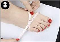 Đo độ rộng vòng chân để chọn giày thể thao nữ đế độn 7cm thoải mái