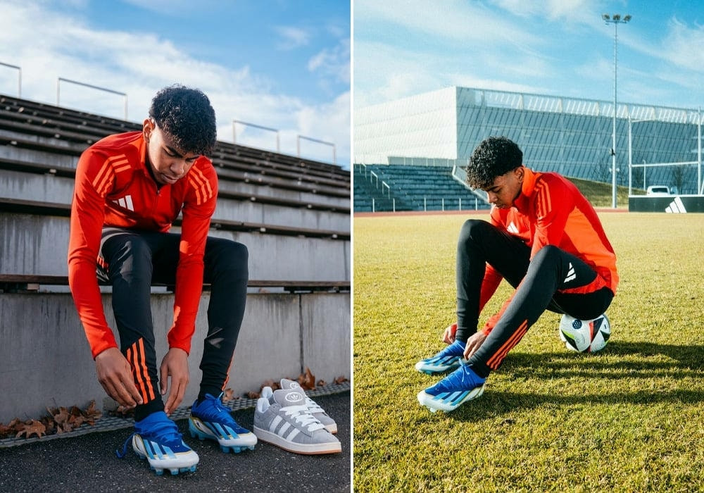 Đôi giày Adidas X Crazyfast trên sân cỏ