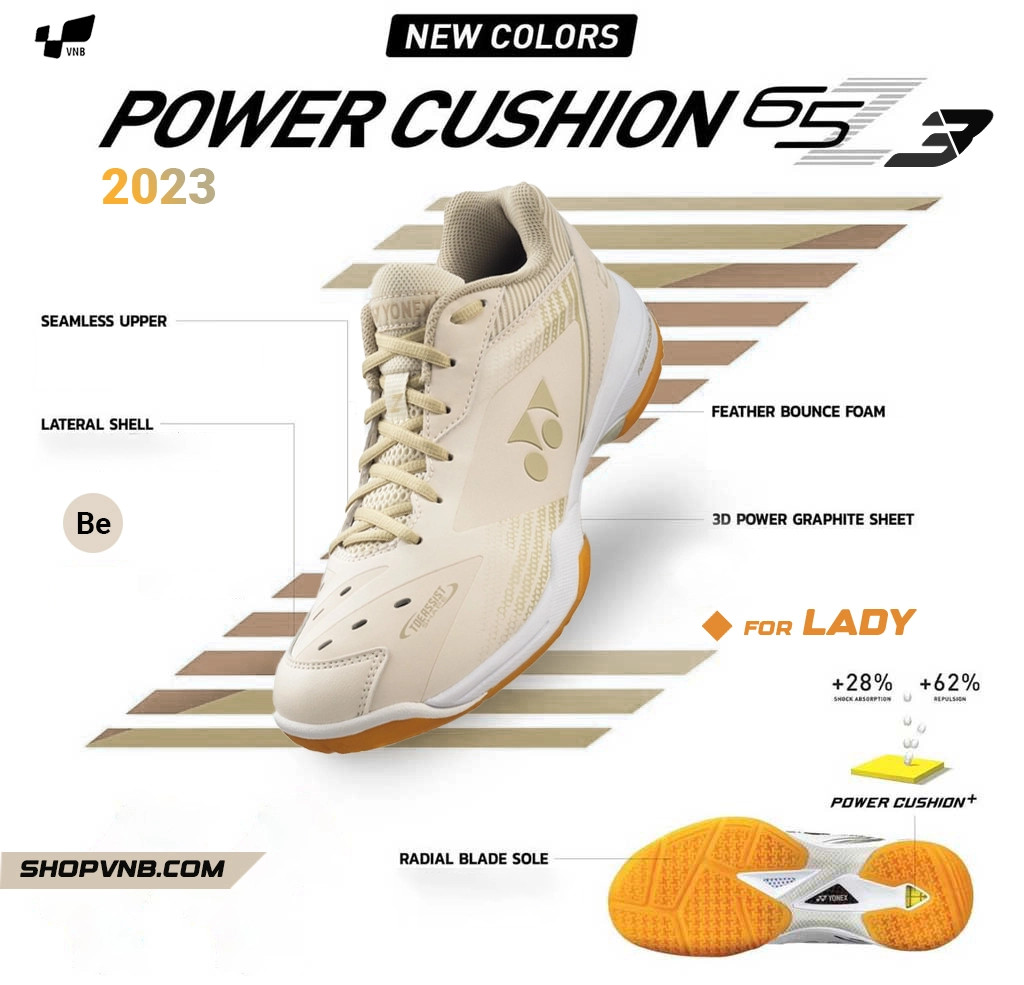 Đôi giày cầu lông Yonex 65Z3 C-90 Lady với thiết kế năng động