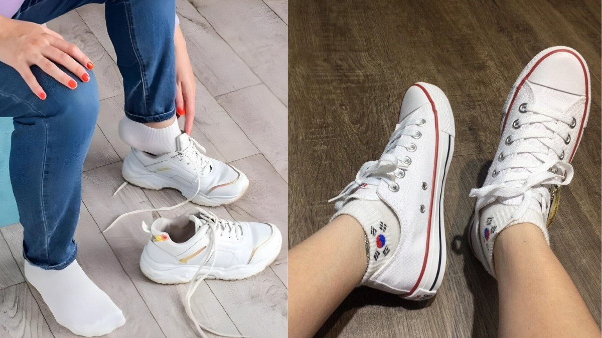 Đôi giày được chọn với kích thước lớn hơn một chút, đảm bảo sự thoải mái khi chân có chiều dài 27.5cm