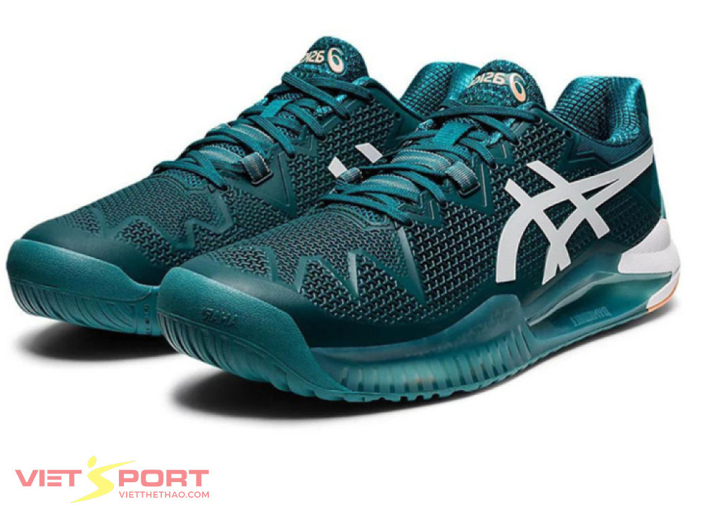 Đôi giày thể thao ASICS Gel Resolution 8 nam chính hãng màu xanh đậm