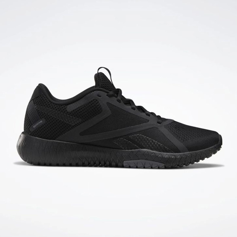 Đôi Reebok Flexagon Force 2 full đen với thiết kế độc đáo, phù hợp cho tập luyện
